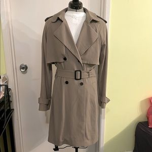 Babaton Soft Trench Style Mid-Length Jacket